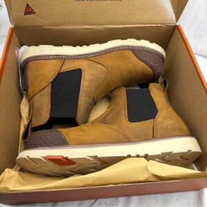 Stylish Tan Leather Ankle Boots for Men